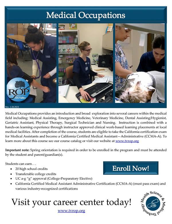  Click link for course information flyer